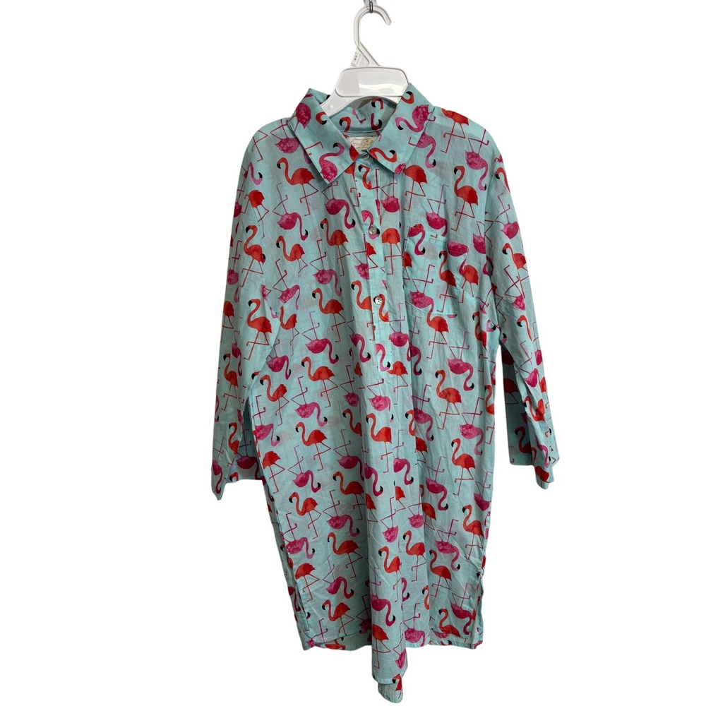 Women's Mud‎ Pie Flamingo Tunic Size L NWT